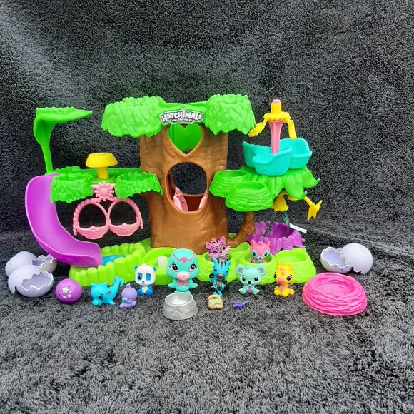 Hatchimals Collectable Tree House Playset Eggs Animals - Picture 2 of 11